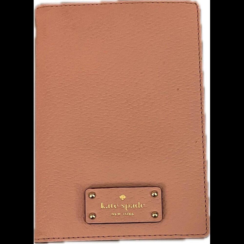 Kate Spade New York Morgan Pink Passport Case Holder In Pink Saffiano Leather